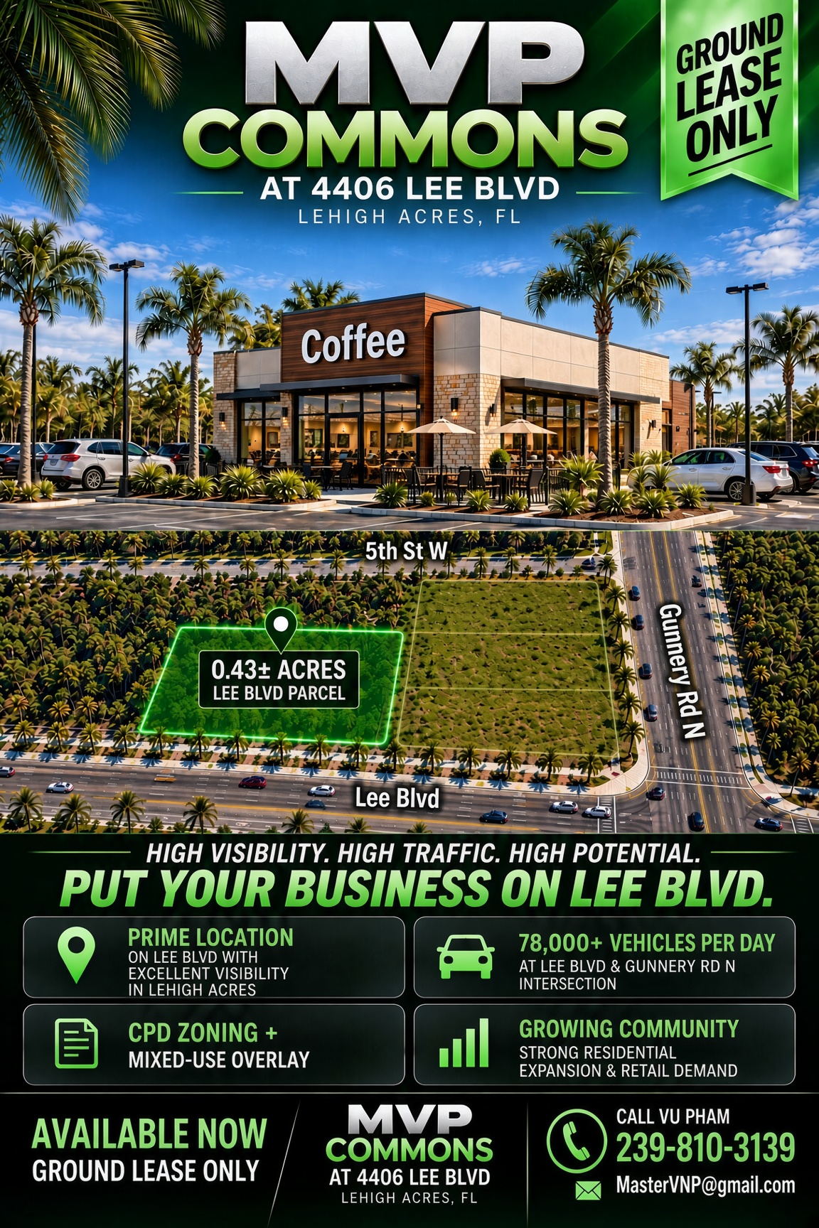 MVP Commons conceptual coffee shop with patio